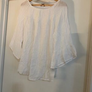 Zac & Rachel - White Breezy Women's Top - Small - NWOT